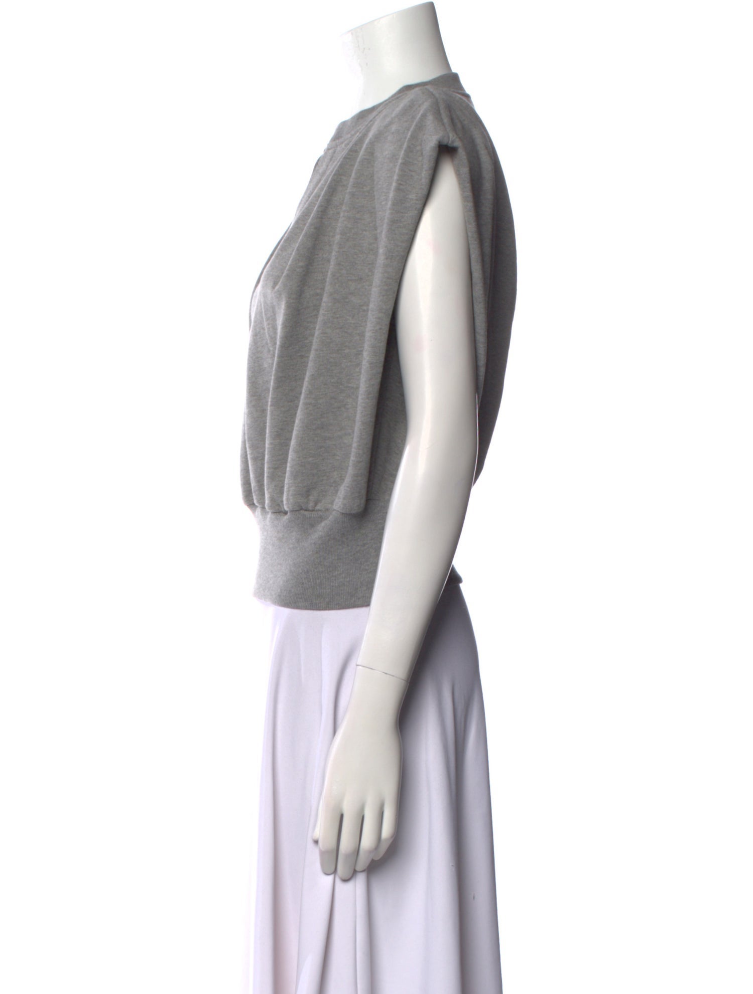 3.1 Phillip Lim V-Neck Short Sleeve Crop Top