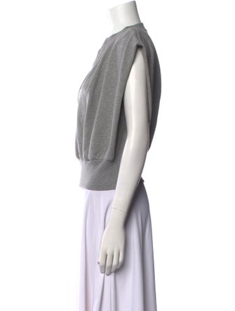 3.1 Phillip Lim V-Neck Short Sleeve Crop Top