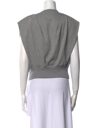 3.1 Phillip Lim V-Neck Short Sleeve Crop Top