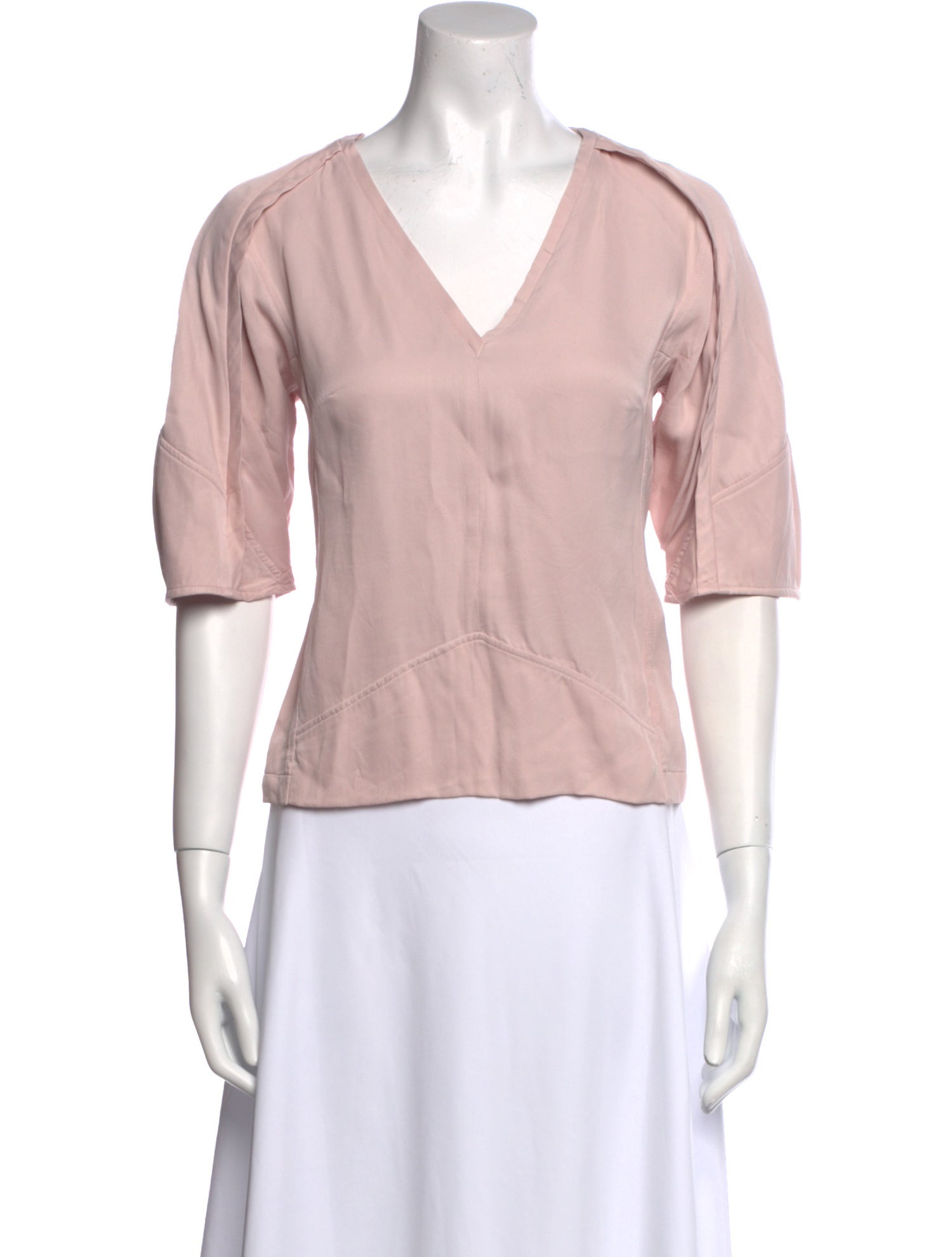 3.1 Phillip Lim V-Neck Three-Quarter Sleeve Top