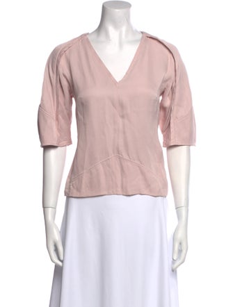 3.1 Phillip Lim V-Neck Three-Quarter Sleeve Top