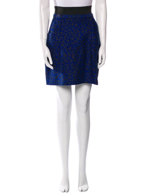 3.1 Phillip Lim Animal Print Mini Skirt