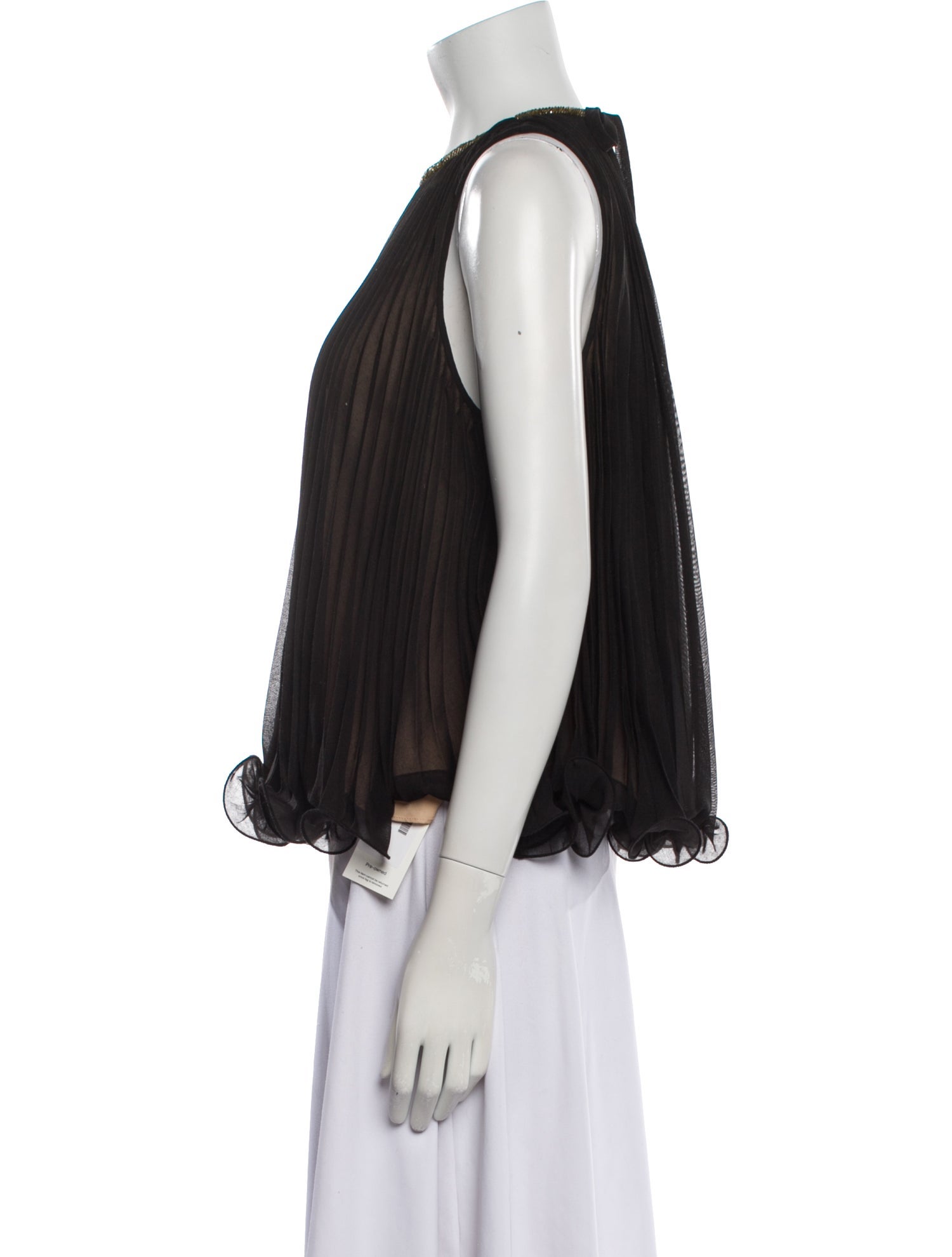 3.1 Phillip Lim Crew Neck Sleeveless Blouse