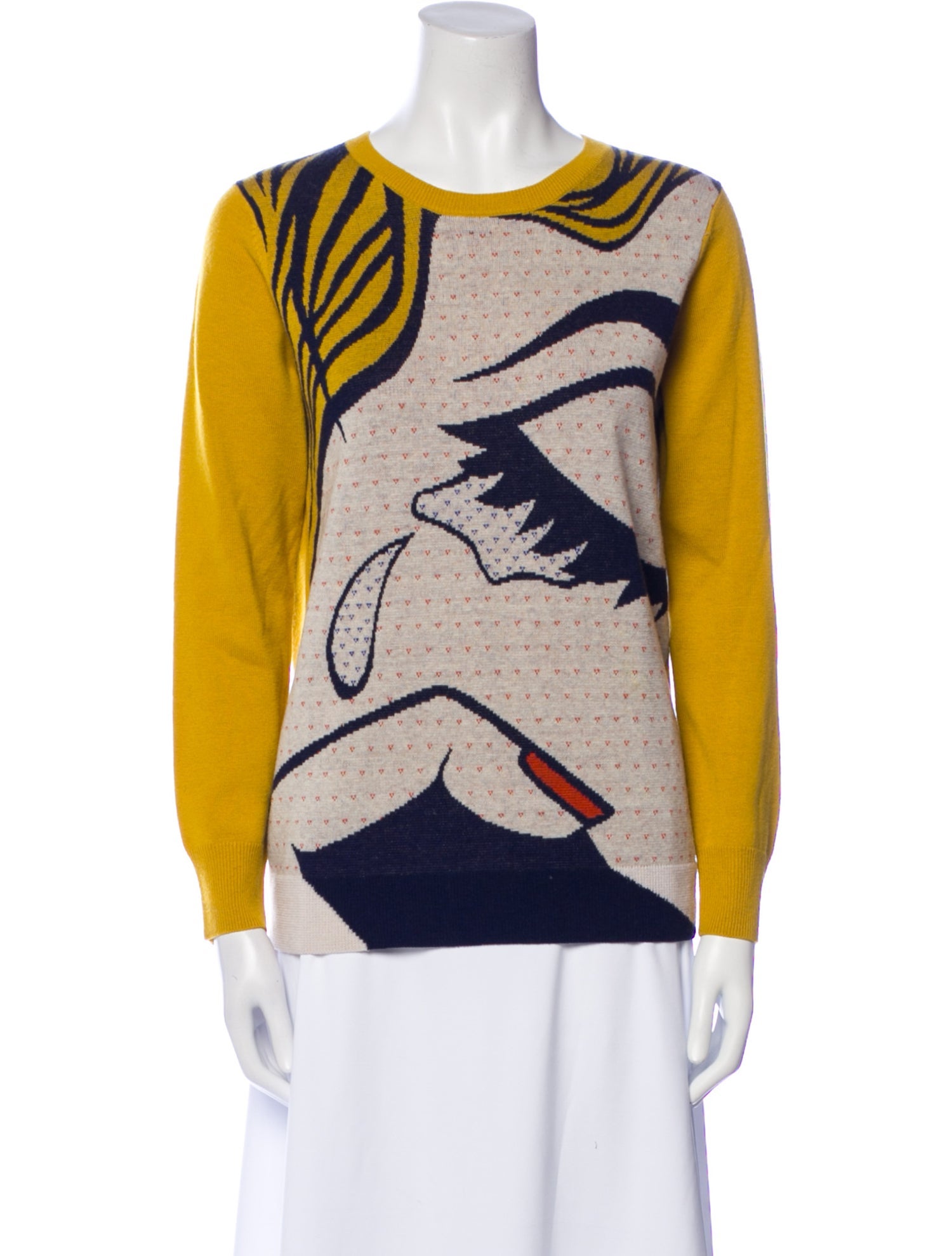 3.1 Phillip Lim Merino Wool Printed Sweater