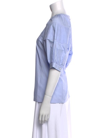 3.1 Phillip Lim V-Neck Three-Quarter Sleeve Blouse