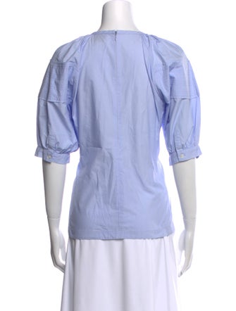 3.1 Phillip Lim V-Neck Three-Quarter Sleeve Blouse