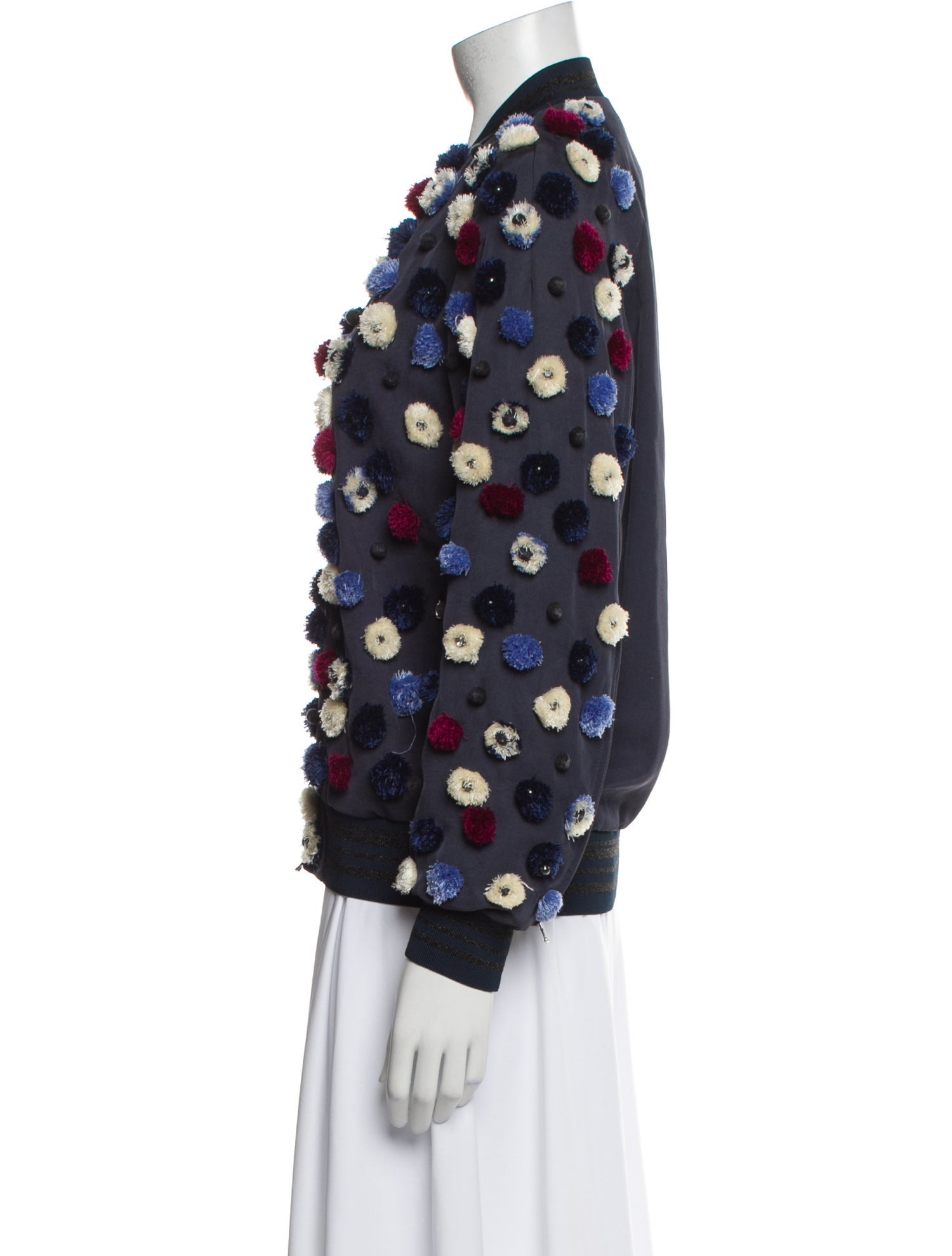 3.1 Phillip Lim Silk Printed Bomber Jacket