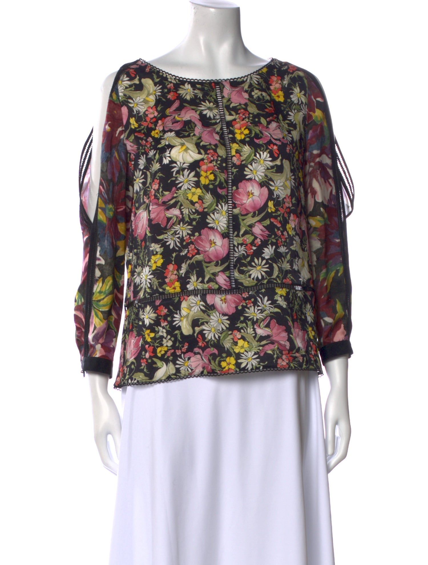 3.1 Phillip Lim Silk Floral Print Blouse