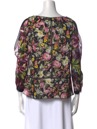 3.1 Phillip Lim Silk Floral Print Blouse