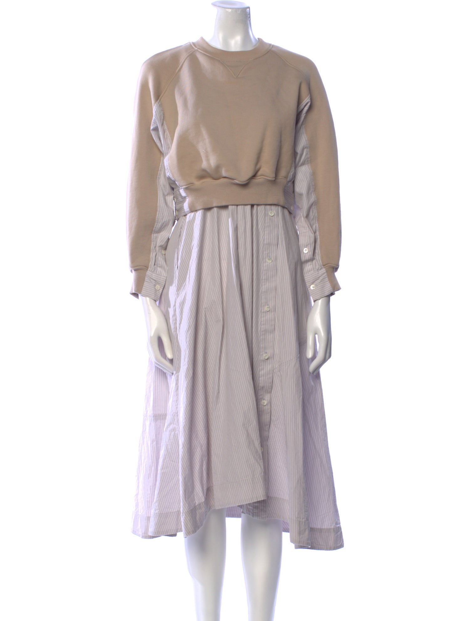 3.1 Phillip Lim Crew Neck Midi Length Dress