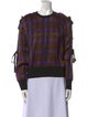 3.1 Phillip Lim Plaid Print Crew Neck Sweatshirt