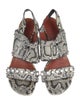 3.1 Phillip Lim Snakeskin Animal Print Slingback Sandals