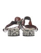 3.1 Phillip Lim Snakeskin Animal Print Slingback Sandals