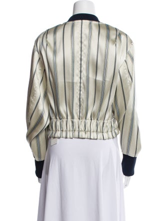 3.1 Phillip Lim Striped Bomber Jacket