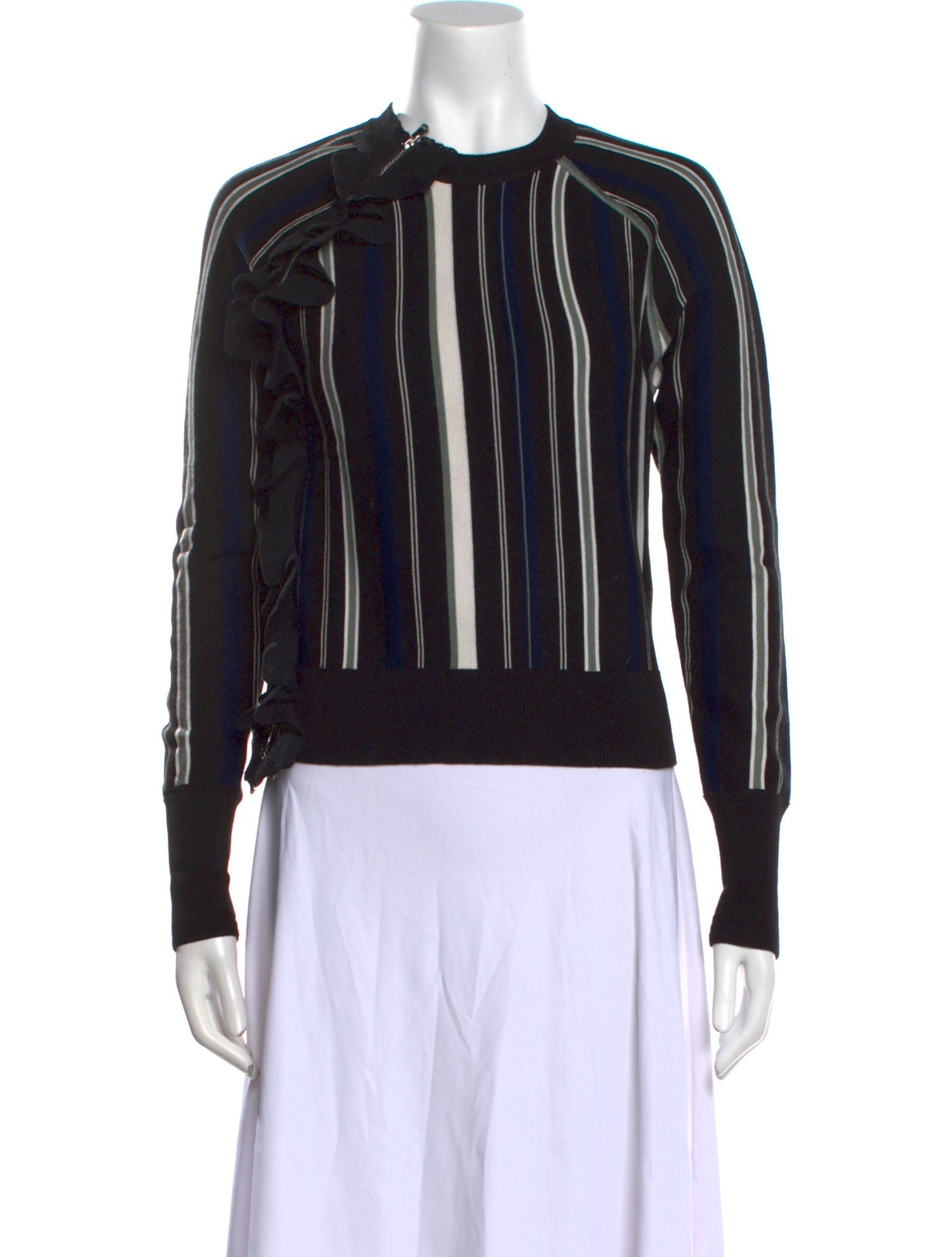 3.1 Phillip Lim Striped Crew Neck Sweater