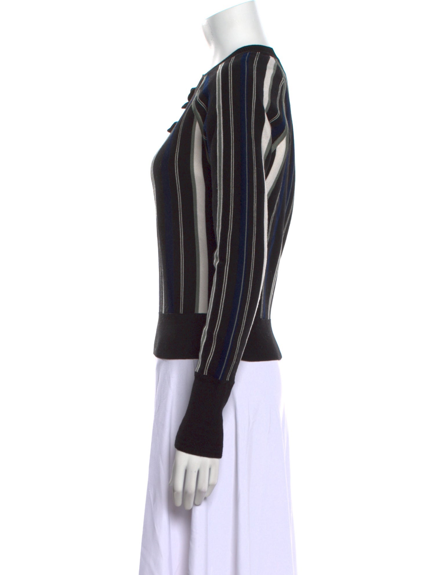 3.1 Phillip Lim Striped Crew Neck Sweater