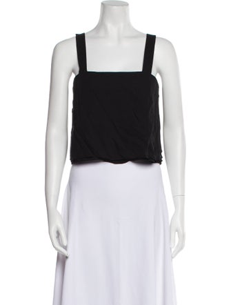 3.1 Phillip Lim Square Neckline Sleeveless Crop Top