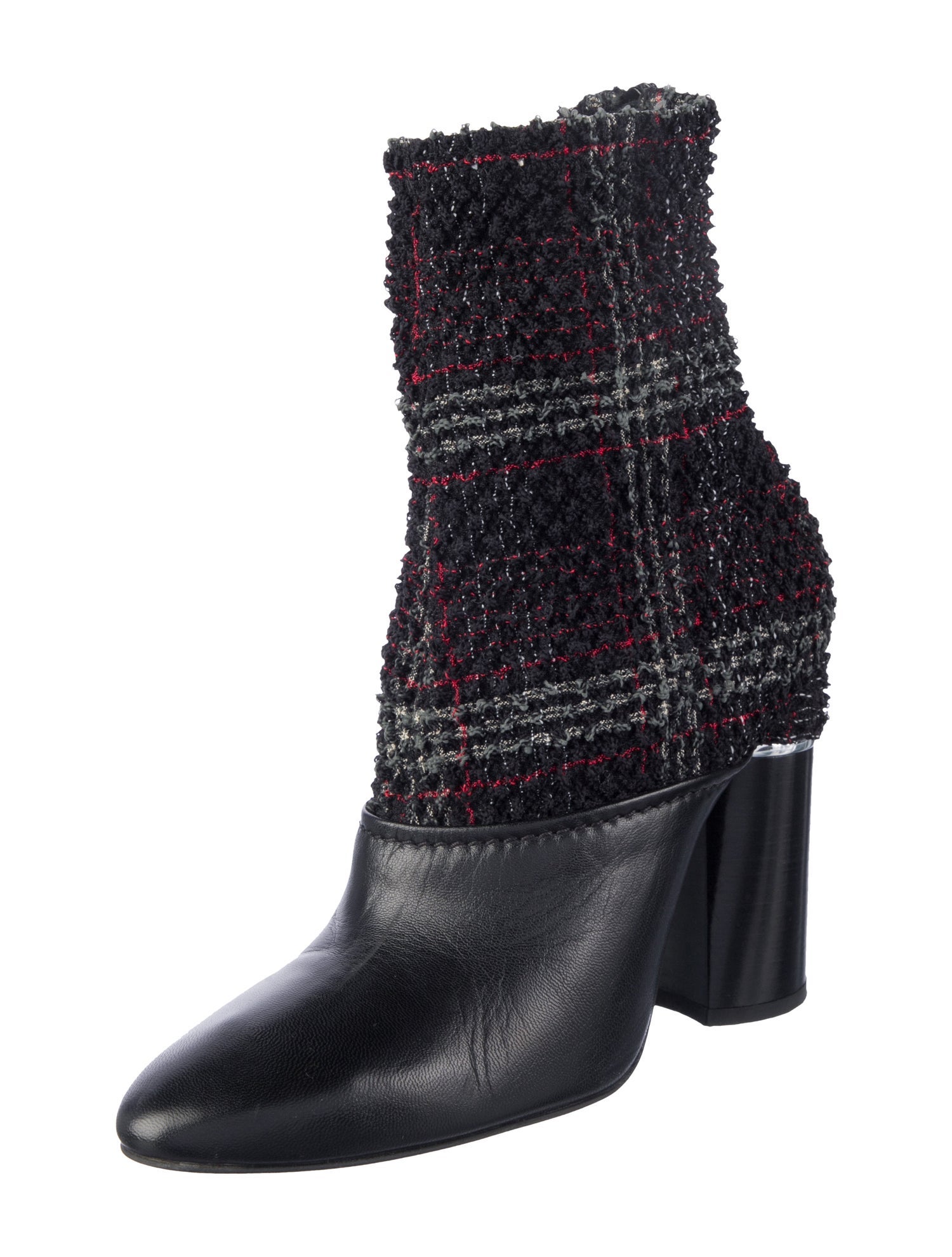 3.1 Phillip Lim Tweed Pattern Sock Boots