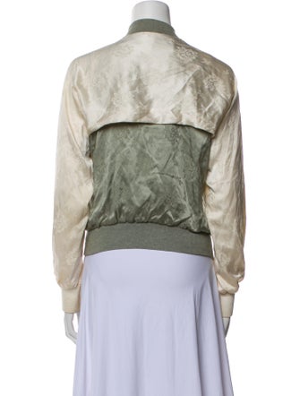 3.1 Phillip Lim Silk Floral Print Bomber Jacket