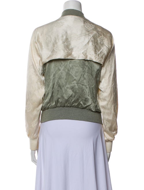 3.1 Phillip Lim Silk Floral Print Bomber Jacket