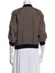 3.1 Phillip Lim Wool Plaid Print Bomber Jacket