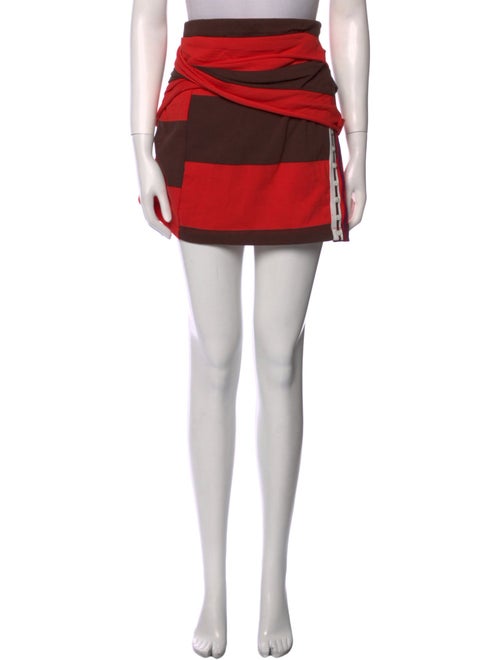3.1 Phillip Lim Colorblock Pattern Mini Skirt