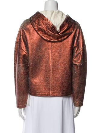 3.1 Phillip Lim Lamb Leather Printed Sweatshirt