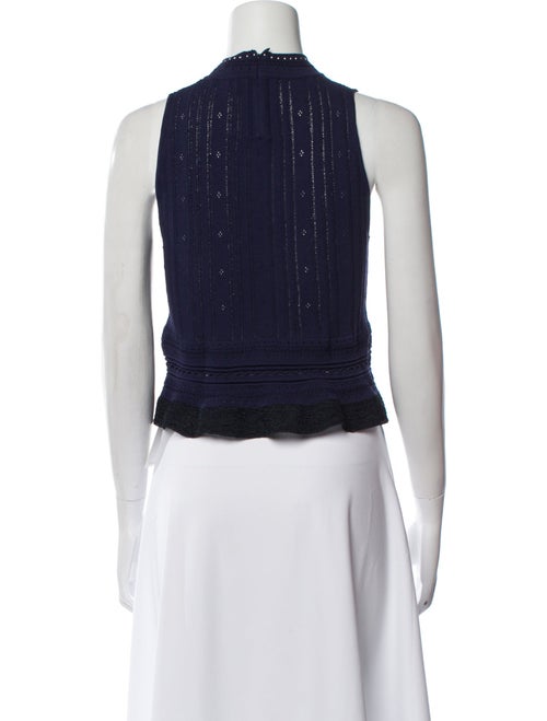 3.1 Phillip Lim Mock Neck Sleeveless Crop Top