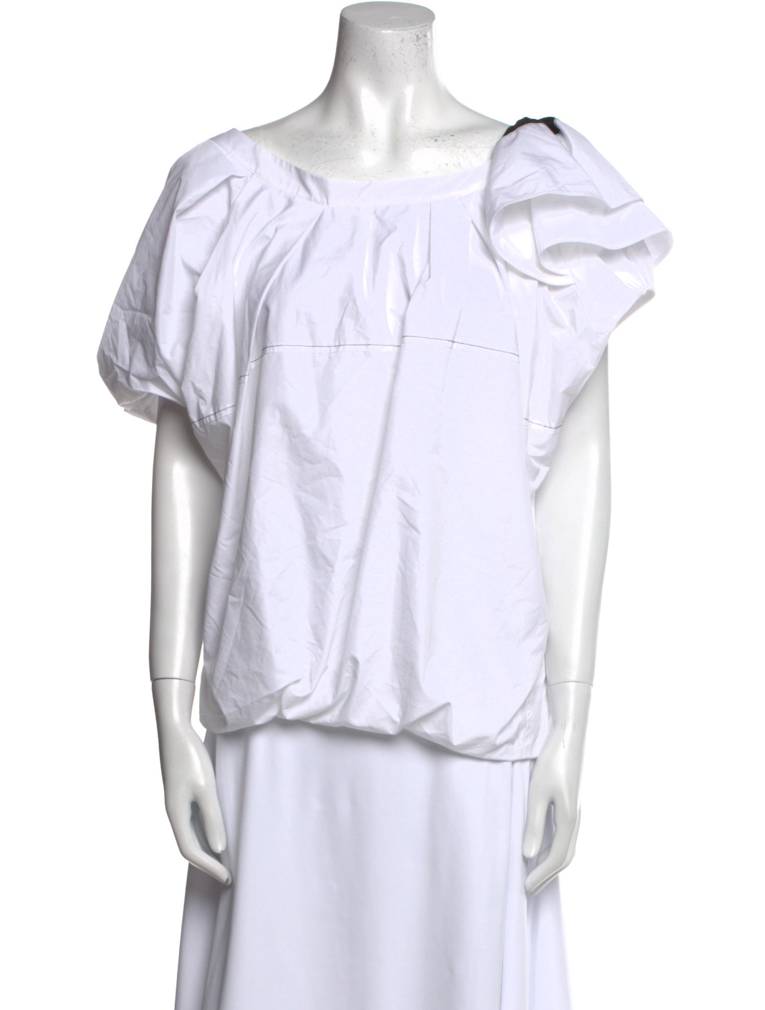 3.1 Phillip Lim Scoop Neck Short Sleeve Blouse