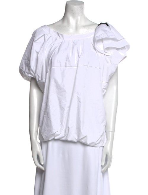 3.1 Phillip Lim Scoop Neck Short Sleeve Blouse