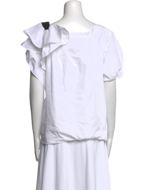 3.1 Phillip Lim Scoop Neck Short Sleeve Blouse