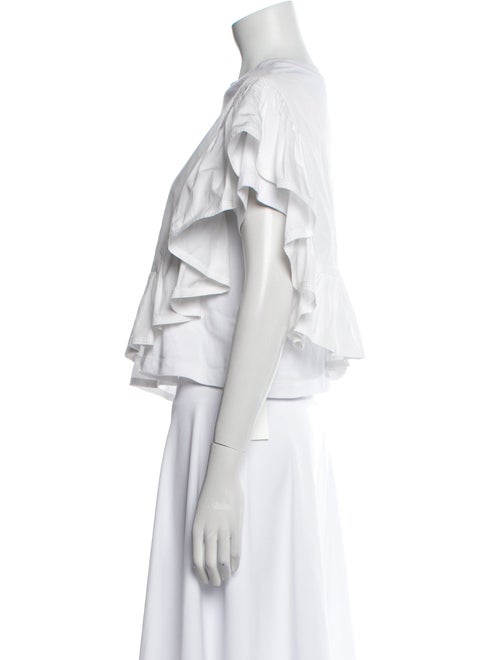 3.1 Phillip Lim One-Shoulder Short Sleeve Crop Top