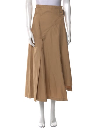 3.1 Phillip Lim Pleated Accents Midi Length Skirt