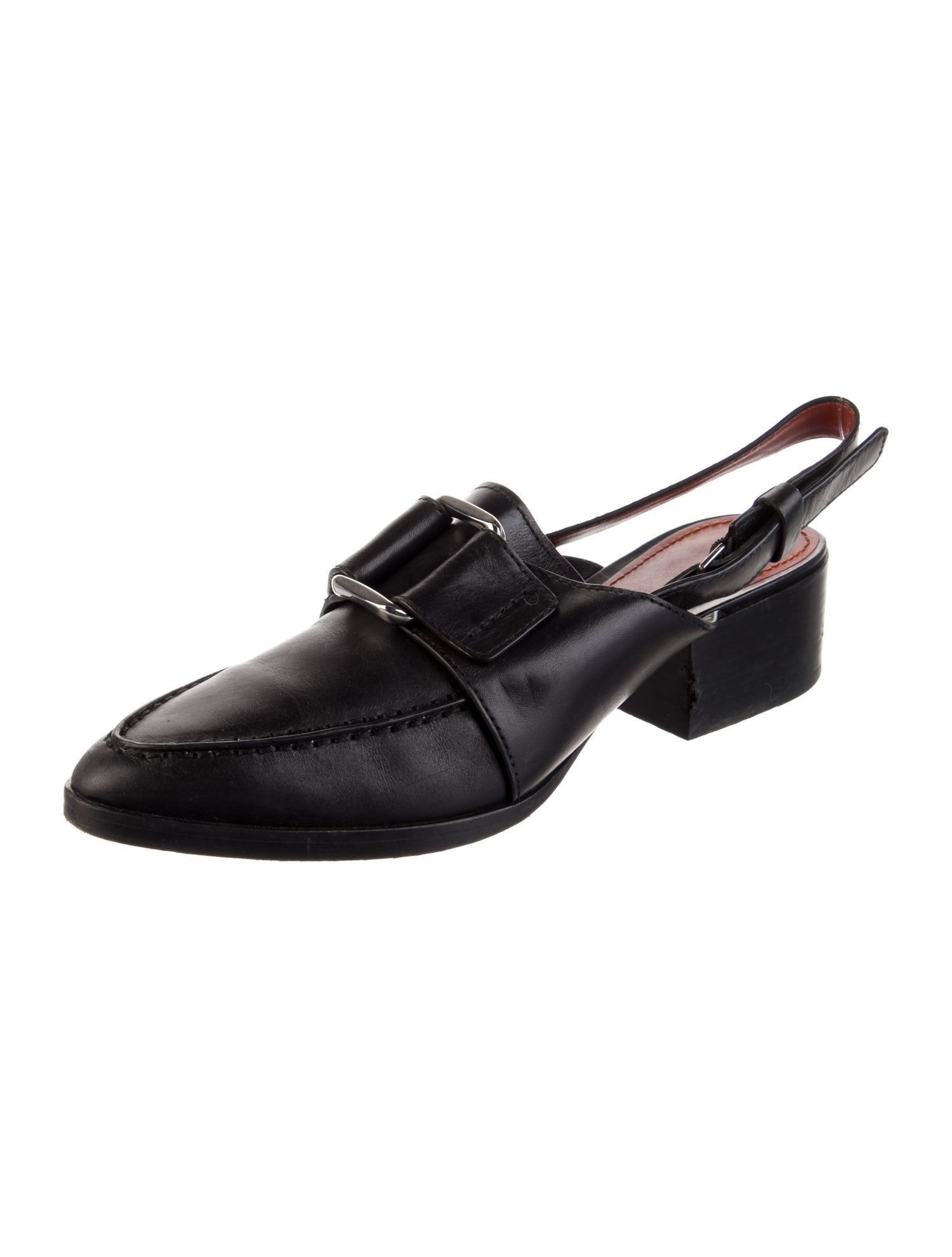 3.1 Phillip Lim Leather Slingback Flats
