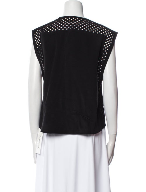 3.1 Phillip Lim Silk Crew Neck Crop Top
