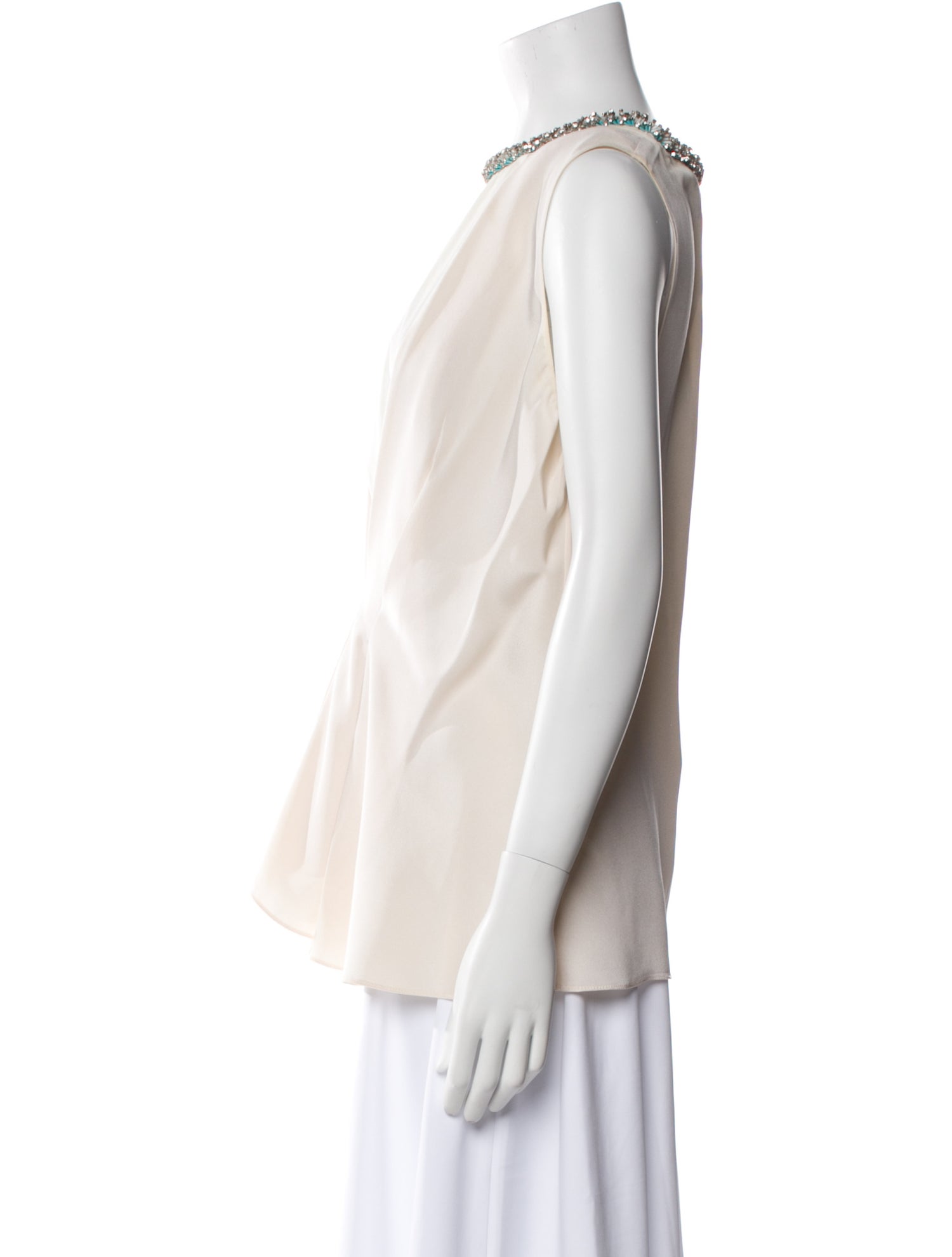 3.1 Phillip Lim Silk Crew Neck Blouse