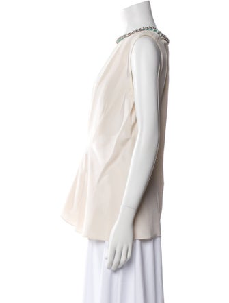 3.1 Phillip Lim Silk Crew Neck Blouse