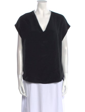 3.1 Phillip Lim Silk V-Neck T-Shirt