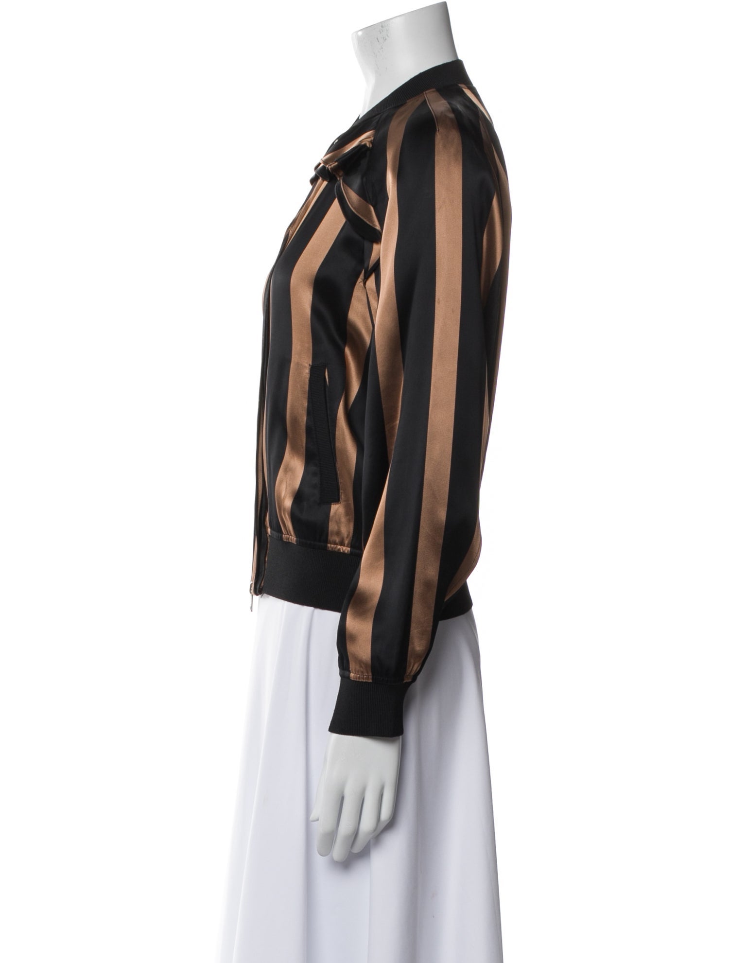 3.1 Phillip Lim Striped Bomber Jacket
