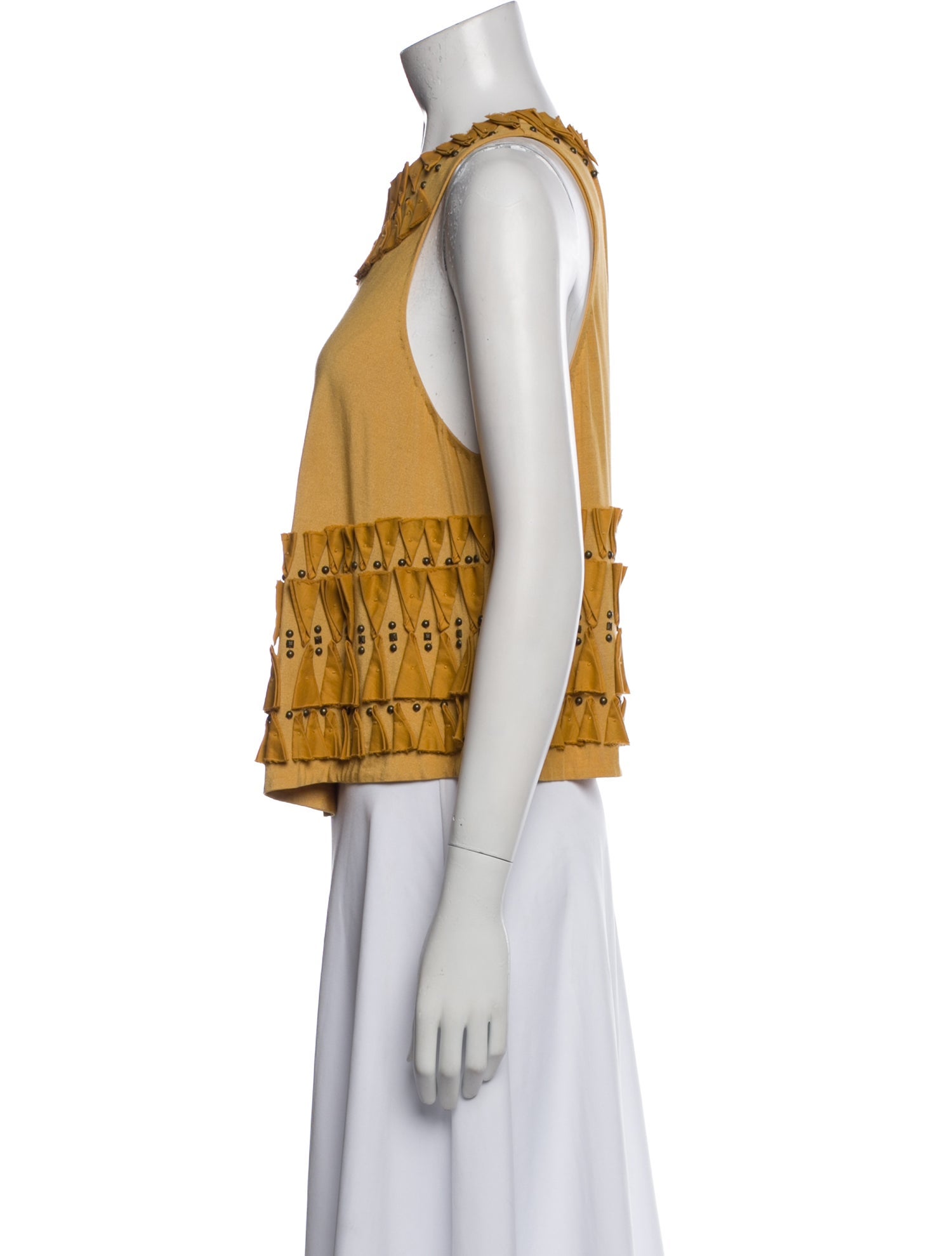 3.1 Phillip Lim Printed Scoop Neck Top