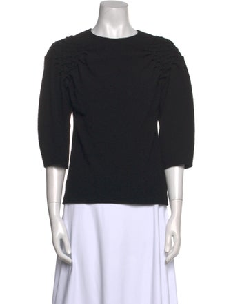 3.1 Phillip Lim Crew Neck Three-Quarter Sleeve Top