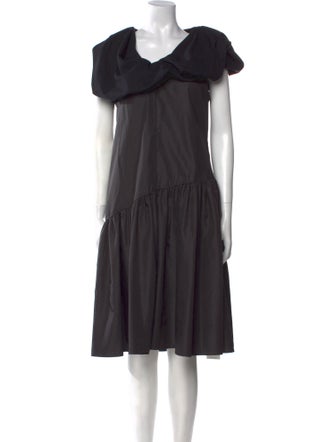 3.1 Phillip Lim V-Neck Midi Length Dress