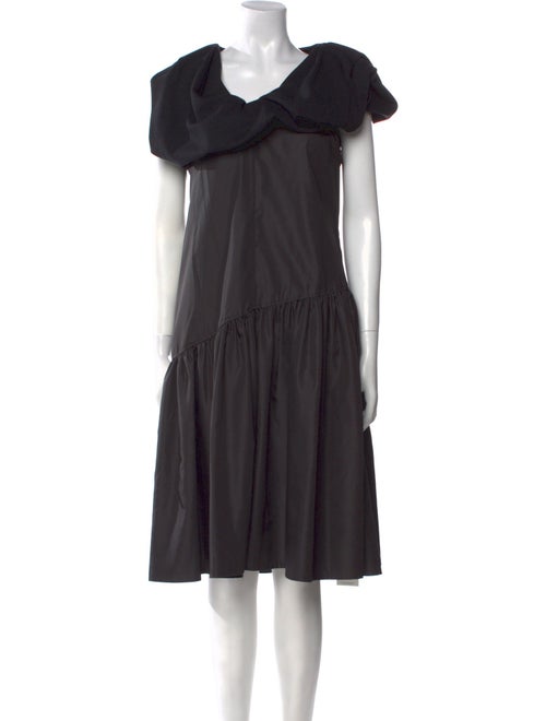 3.1 Phillip Lim V-Neck Midi Length Dress