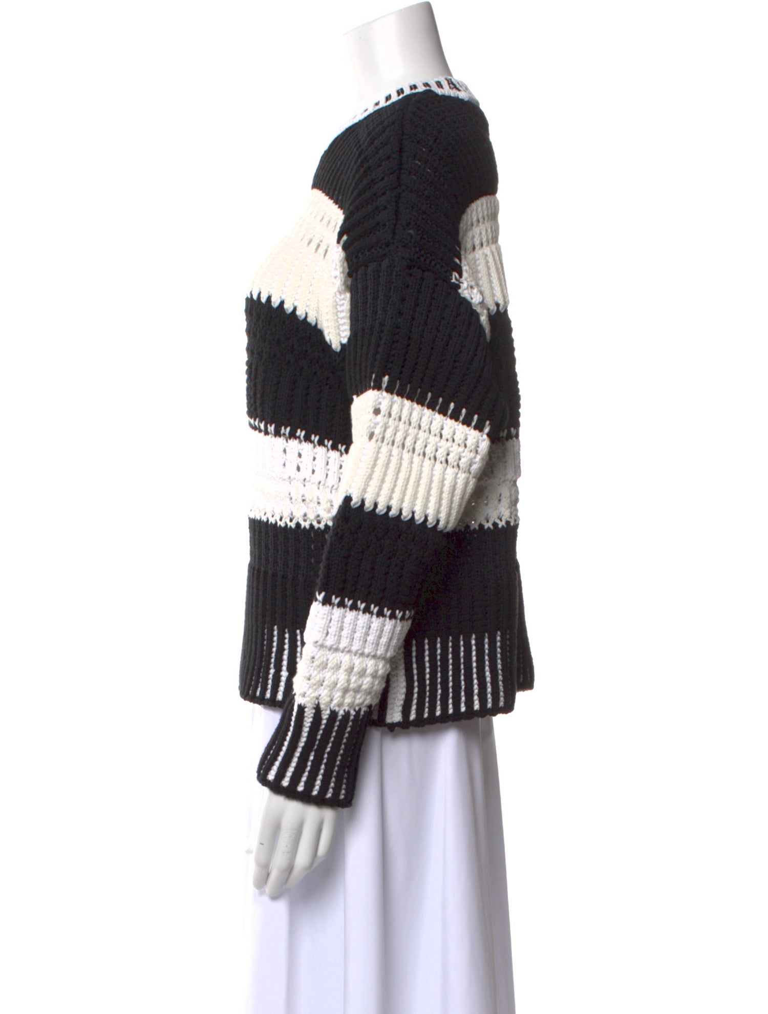 3.1 Phillip Lim Striped Crew Neck Sweater