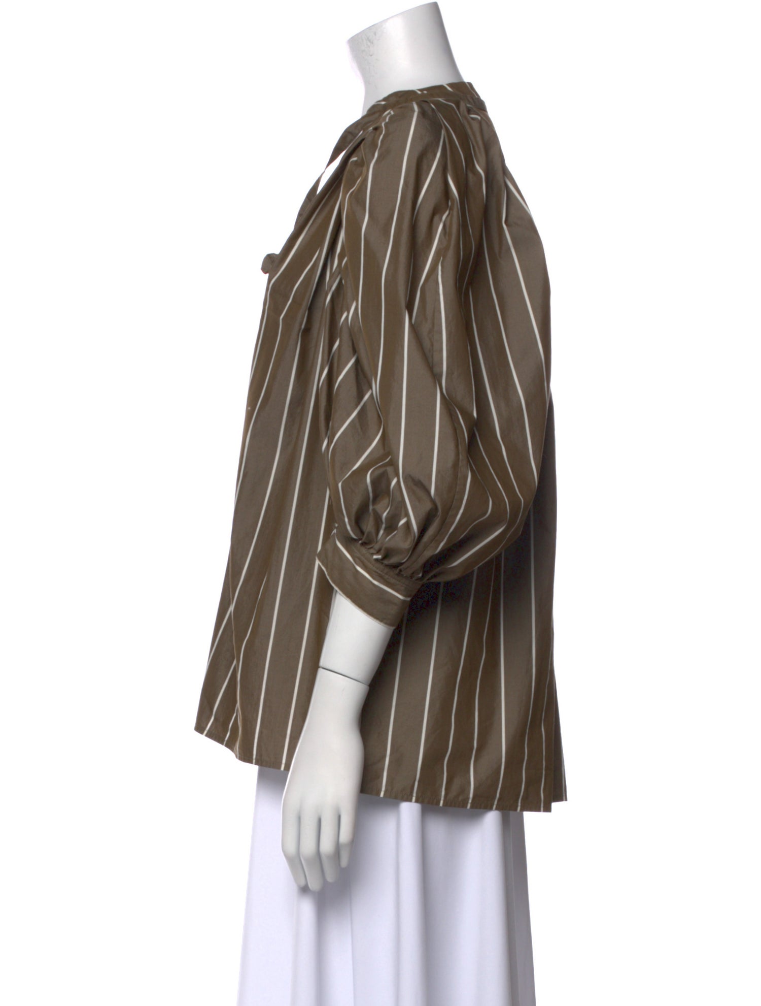 3.1 Phillip Lim Striped V-Neck Blouse