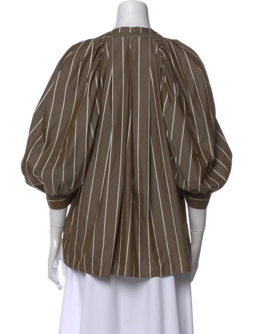 3.1 Phillip Lim Striped V-Neck Blouse