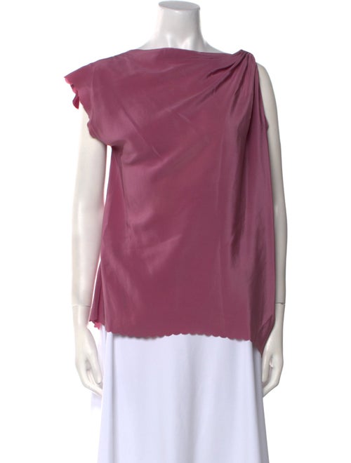 3.1 Phillip Lim Silk Bateau Neckline Blouse