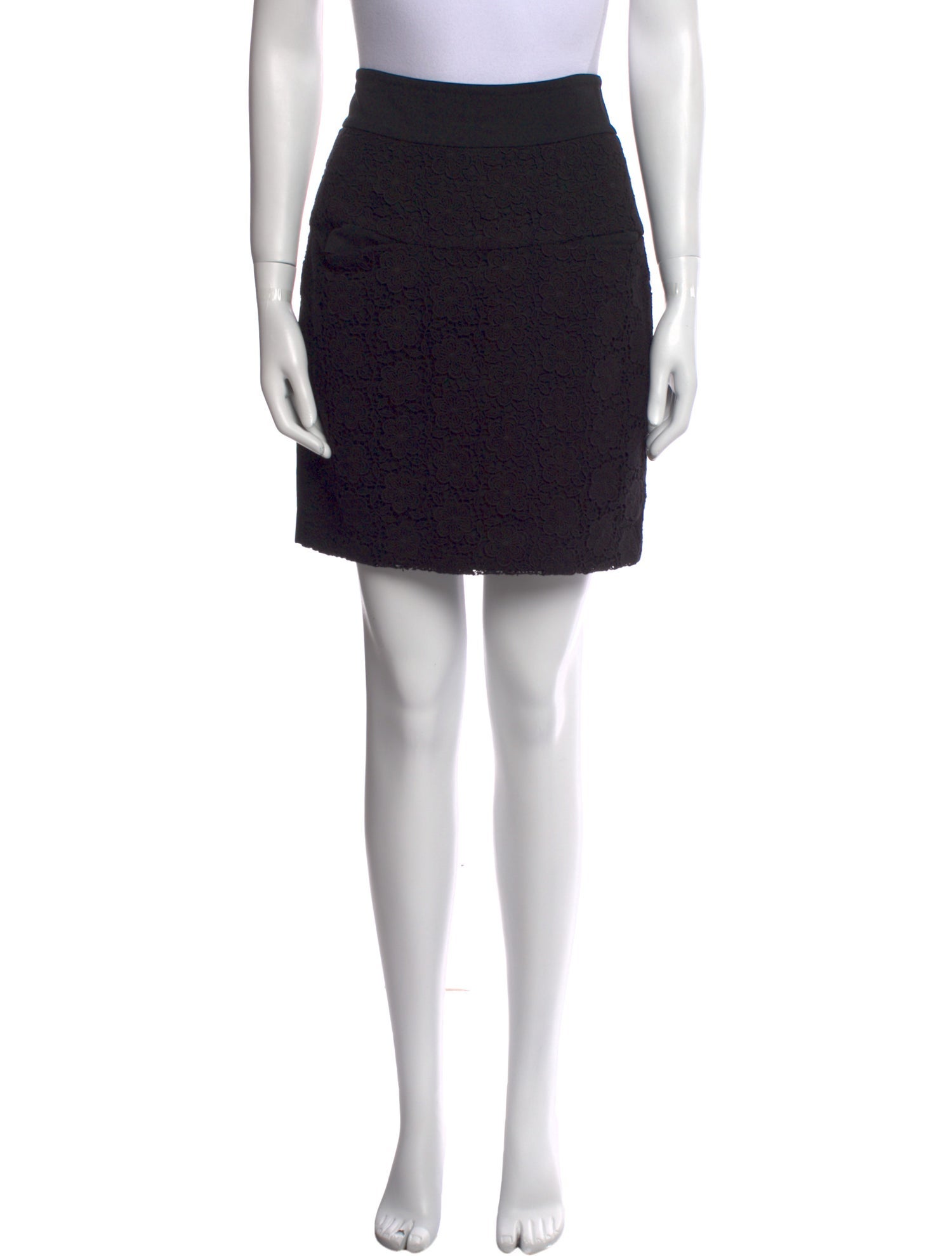 3.1 Phillip Lim Lace Trim Embellishment Mini Skirt