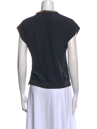 3.1 Phillip Lim Printed Crew Neck Top