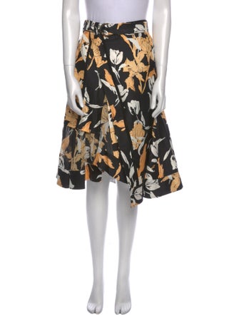 3.1 Phillip Lim Floral Print Knee-Length Skirt